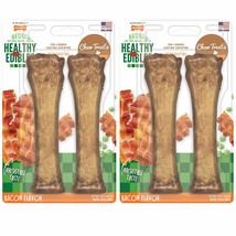 Nylabone Healthy Edibles Natural Dog Chews Long Lasting Bacon Flavor Tre... - £12.18 GBP