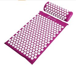 Acupressure Mat and Pillow Set for Back Neck Pain Relief and Muscle Rela... - $33.26