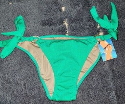 NWT Victoria’s Secret Ladies Bikini Bottom Bathing Suit Green Size XS  - £18.17 GBP