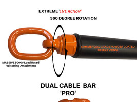 Hog Legs 36&quot; x 1.75&quot; Dual Cable Machine Bar PRO &#39;Live&#39; - £109.79 GBP