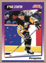 1991-92 Score American #366 Paul Stanton Pittsburgh Penguins - £1.51 GBP