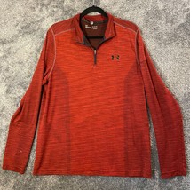 Under Armour Sweater Mens XL Red Summer Fitted ThreadBorne Heatgear Perf... - £3.76 GBP