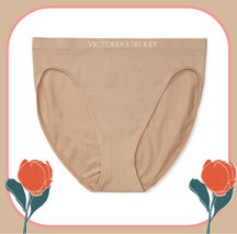 Xxl Beige Seamless Noshow Full Cover Victorias Secret High-Leg Waist Brief Panty - £8.76 GBP