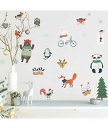 Nordic Winter Animals Wall Decal Stickers for Holidays and Christmas - €9,50 EUR