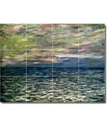 Claude Monet Waterfront Painting Ceramic Tile Mural BTZ06190 - $164.12 CAD+