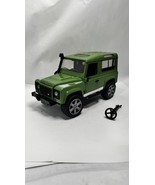 2010 Green Land Rover Defender Wagon Bruder Toy Vehicle w/ Steering Wheel - $27.51 CAD