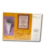 Creative Circle Kit 1967 Sampler Count Your Blessings w Frame 1985 Sealed - $25.69