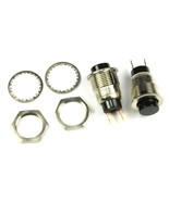 2pcs C &amp; K, #8534 Switch SPST Black Push Button MOMENTARY, 1A 120VAC - $14.60 CAD