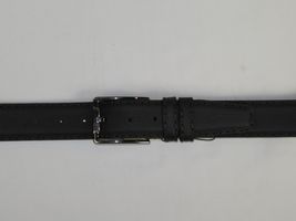 Men Genuine Leather Belt PIERO ROSSI Turkey Full Grain Hand Stitch 301 Black image 3