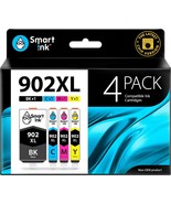 Compatible Ink Cartridge Replacement for HP 902 XL 902XL 4 Combo Pack to... - £54.92 GBP