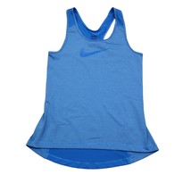 Nike Pro Shirt Womens S Blue dri-fit razor back tank top swoosh Tee - $25.95 CAD