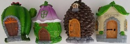 Fairy Garden Houses Cactus, Violet Welcome, Pinecone, Welcome S2-20 Sele... - £2.35 GBP