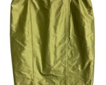 Carlisle  Pencil Skirt Womens Size 12 Green Chartruse Lined Silk - $19.91