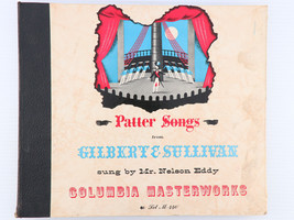 Nelson Eddy – Patter Songs From Gilbert &amp; Sullivan 3x 10&quot; 78 rpm Record Book Set - £21.39 GBP