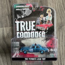 Greenlight Hollywood True Romance &quot;1982 Plymouth Gran Fury&quot; Blue Chrome ... - $18.50