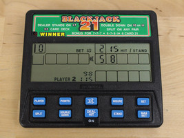 Radica Blackjack 21 Model 1450 Handheld Electronic Game - £9.31 GBP