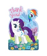 My Little Pony Friendship Thank YOU Cards Envelopes Seals Stickers Birth... - $9.46 CAD