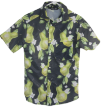 Rotten Apparel Men Hawaiian camp shirt p2p 18 XS aloha luau tropical fruit pear - $14.84