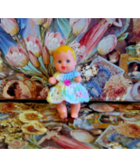 Hand Crochet Dress For Barbie Baby Krissy Or Same Size Dolls #149 - $16.46 CAD