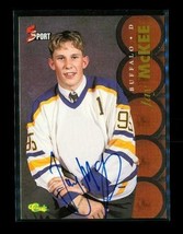 Vintage 1995 Classic 5 Sport Autograph Hockey Trading Card Jay Mckee Sabres - £7.90 GBP