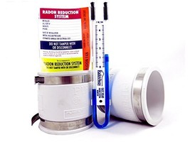 Radon Fan Installation Kit (Rubber couplings, manometer and system label... - $36.22