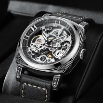 Mechanical Mastery: Luxury Luminous Water-resistant Men&#39;s Hollow Craft W... - £45.81 GBP+
