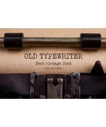 Old Typewriter Font | Vintage Typewriter Font | Antique Font | Veteran Typewrite - $10.00