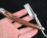 RARE straight edge razor VINTAGE &quot;SILVER BELL&quot; GERMANY Youngstown O brown - $37.39