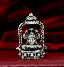 925 silver Hindu idols Shiva statue, Figurine, puja article home temple ... - £65.19 GBP
