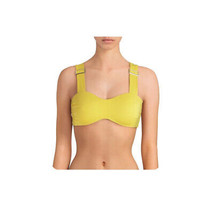 Cremieux  Solid Wide Strap   Bikini Top in Yellow - £20.57 GBP