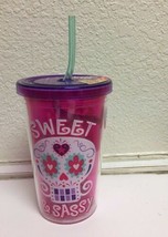 10OZ. Reusable Bpa Free &quot;Sweet &amp; Sassy&quot; Printed Cup, Free Shipping - £10.10 GBP