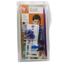 Boye I Taught Myself To Knit Kit 18-Projects W/ Instructions & Tools NOS - $12.19