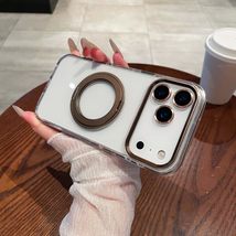 Generic Case For iPhone 16 Pro (Color: Gold) Clear Magnetic Silicone Rin... - $46.29