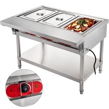 Commercial Grade Steam Table - Stainless Steel Construction, Countertop, 36 - $787.49