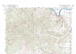 Moores Hollow Quadrangle, Oregon-Idaho 1951 Topo Map USGS 15 Minute Topo... - £16.96 GBP