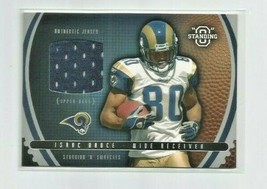Isaac Bruce (St. Louis Rams) 2003 Upper Deck Standing &quot;O&quot; Swatches #SW-IB - £7.49 GBP