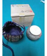Ohi Ware Japanese Pottery  COVERED BOWL TRINKET W/Box BY Izumi Kisen  - $198.98
