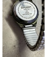 Vintage Sharp Ladies Quartz Watch Day Date Red Second Hand SHP110K Needs... - £18.30 GBP