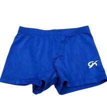 GK Elite Blue Gymnastics Shorts AS Nylon/Spandex Blend - $14.40