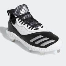 adidas Icon V Bounce Men&#39;s Iced Out Metal Baseball Cleats Black White EE... - £71.31 GBP