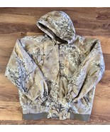 Vintage Ghost Prairie Camo Bomber Hooded Jacket Quilt Insulated Size XL EUC - $1,670.35 MXN