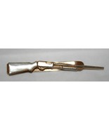 Vintage Mother of Pearl Stock Pump Shotgun SWANK LARGE Tie Bar Clip rifle - £19.82 GBP