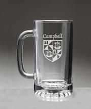 Campbell Irish Coat of Arms Glass Beer Mug (Sand Etched) - £22.33 GBP