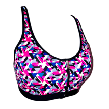 VSX Sport Bra by Victoria&#39;s Secret Double Front Closure Sz 34C Multicolored - $19.88