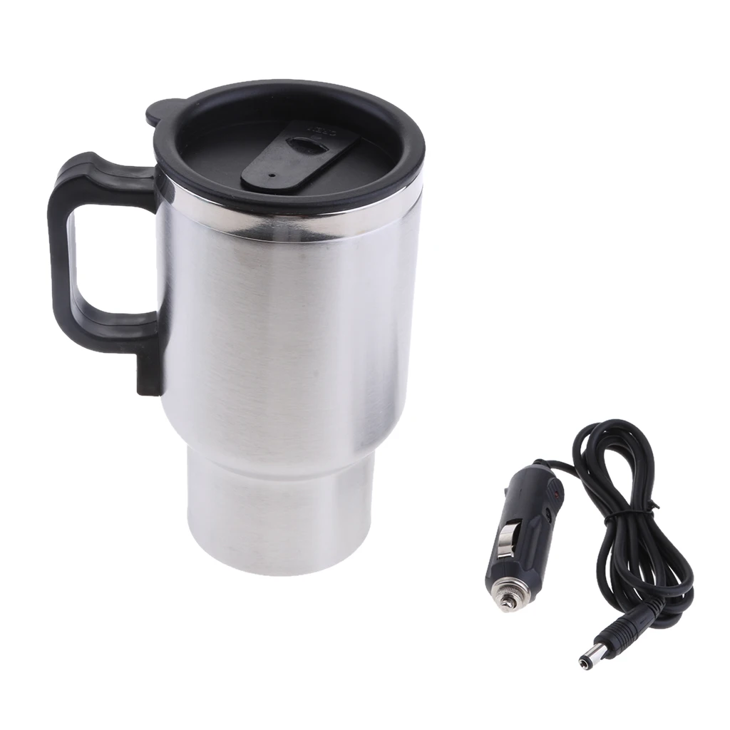 500ML12V Car Heating Cup Drink Water Kettle Electric Heated Mug Cup Bott... - £14.51 GBP
