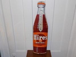 Vintage Hires Root Beer Bottle Metal Thermometer - $376.20