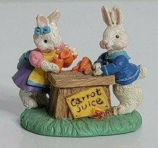 Cottontail Lane Bunny Rabbit Carrot Juice Easter Collectable Figure Midwest - £13.33 GBP