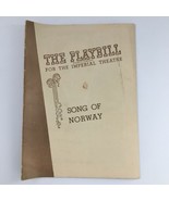 1945 Playbill The Imperial Theatre &#39;Song of Norway&#39; Lawrence Brooks, Irr... - £14.90 GBP