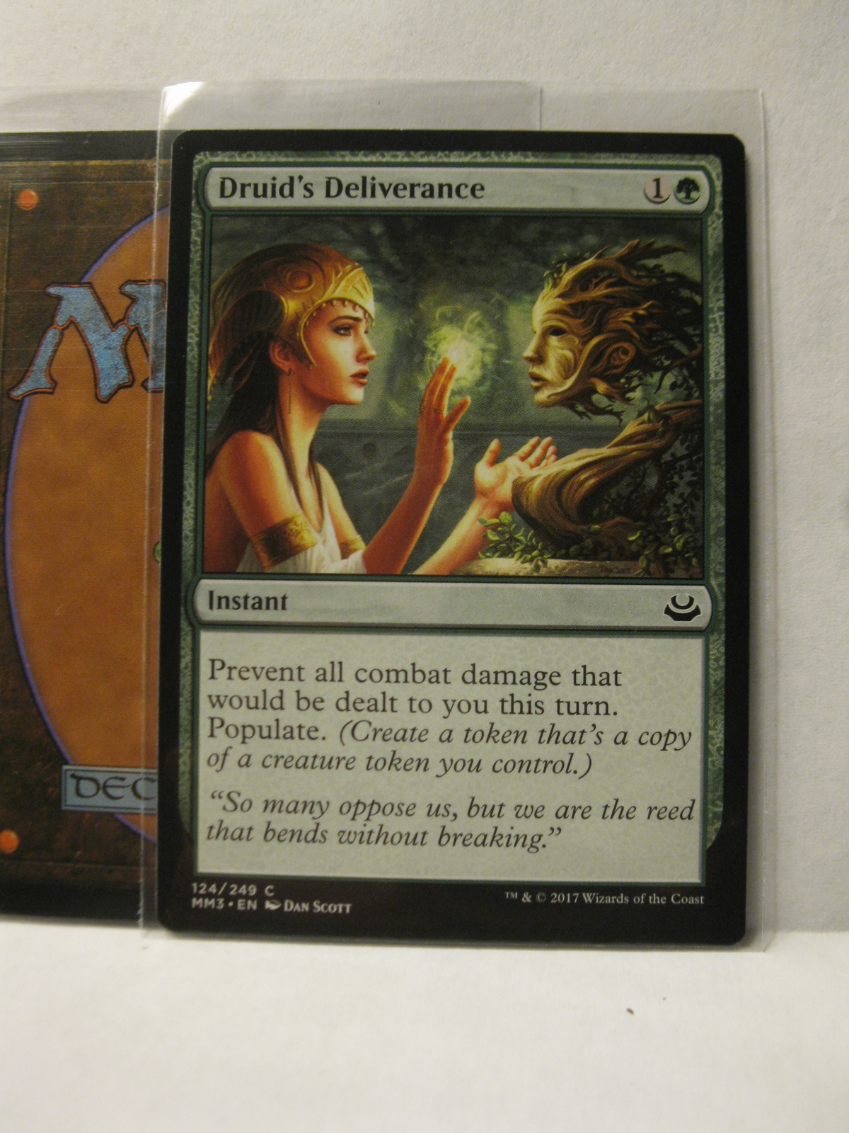 (TC-1127) 2017 Magic / Gathering Trading Card #124/249 C: Druid's Deliverance - $1.00