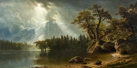 Passing Storm over the Sierra Nevada&#39;s by Albert Bierstadt Giclee + Ships Free - £38.55 GBP+